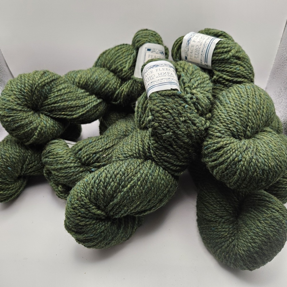 Peace Fleece Worsted Mohair Wool Yarn Lot Of 7 Skeins Harrisville